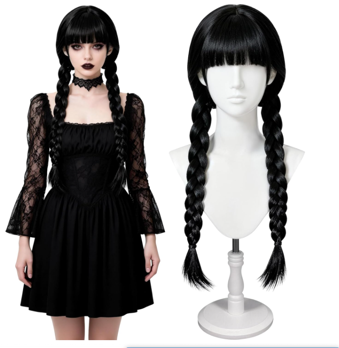 Synthetic Braided Wigs For Black Women - Uzun Gotik Cosplay Peruk Kadınlar Uzun
