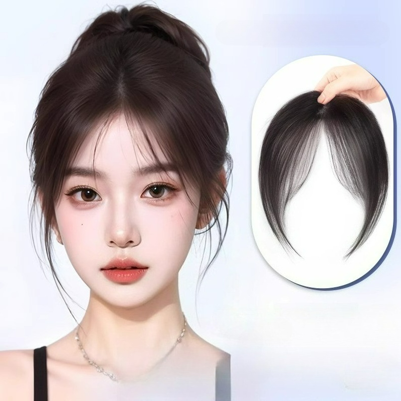 Seamless Clip In Hair Extensions Human Hair - Ultra Hafif İnsan Saçı Kakül Alın