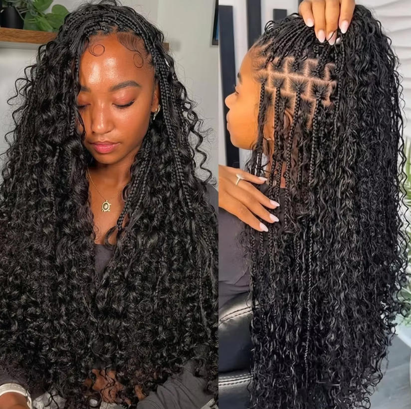 Water Wave Bulk Human Hair For Braiding - Sıkışmayan Dökme İnsan Saçı Derin Su