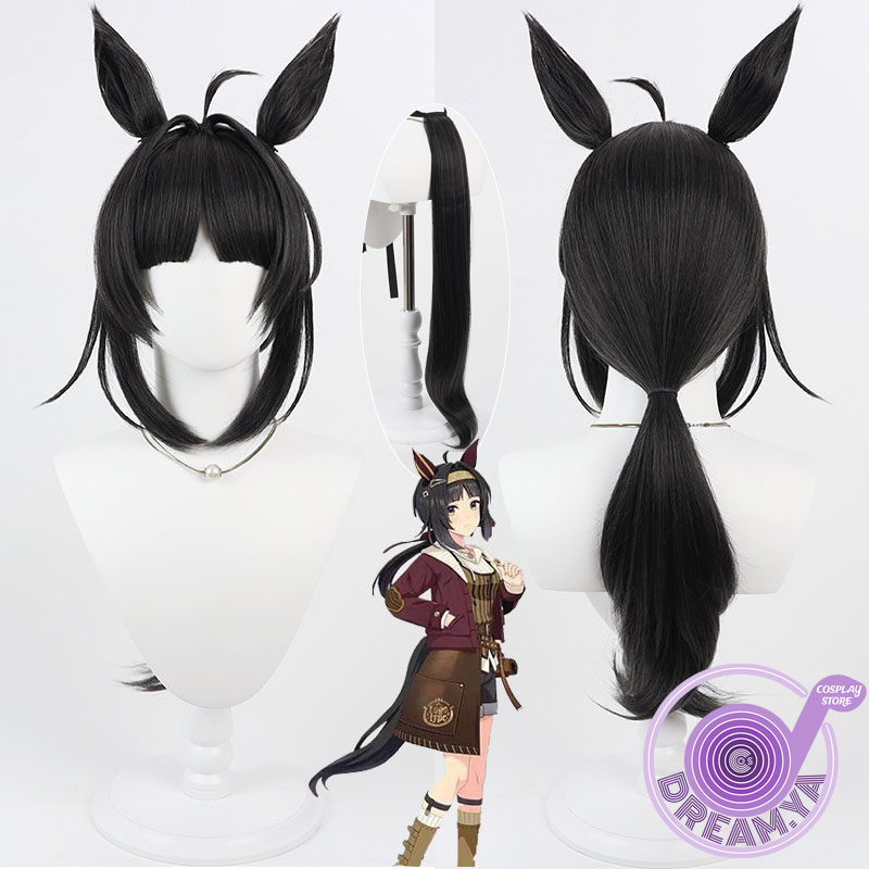 Synthetic Wigs - Logotype Cosplay Peruk Uma Musume Pretty