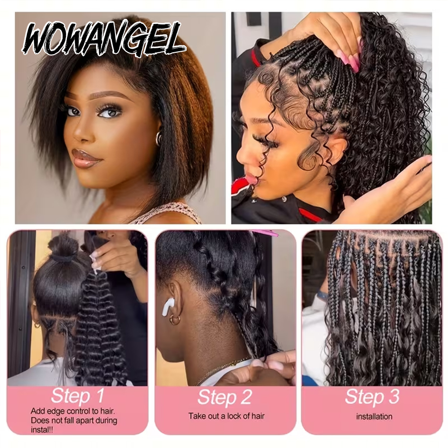 Boho Örgüler İçin Gerçek Saç T - Water Wave Bulk Human Hair For Braiding incelemesi ve fiyatı