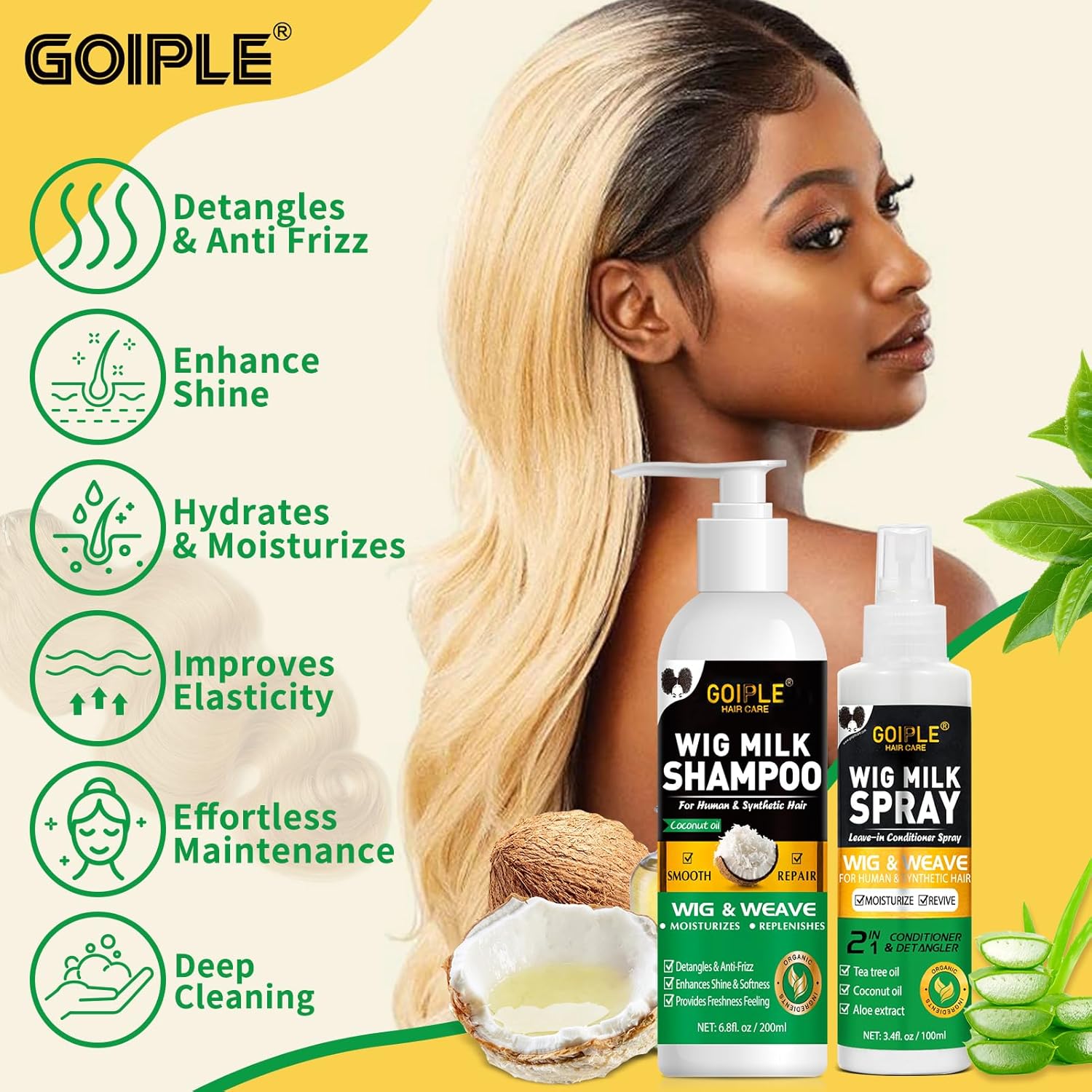 GOIPLE 3'ü 1 Arada Peruk Bakım - Synthetic Wigs incelemesi ve fiyatı