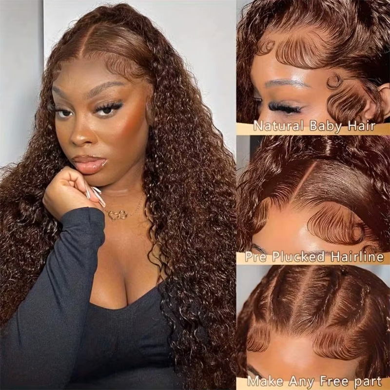 Çikolata Kahverengi Renkli %22 - Hd Lace Frontal Wig Human Hair Pre Plucked incelemesi ve fiyatı