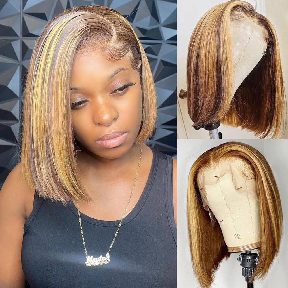 Bob Peruk Gerçek Saç 13x4 HD D - Pre Parted 13X4 Lace Front Bob Wig incelemesi ve fiyatı