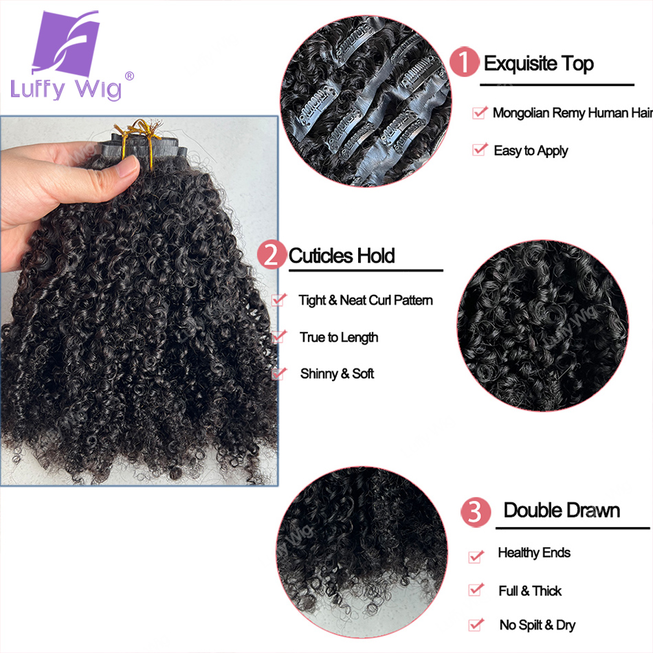 Moğol Afro Kinky Kıvırcık İnsa - Seamless Clip In Hair Extensions Human Hair incelemesi ve fiyatı