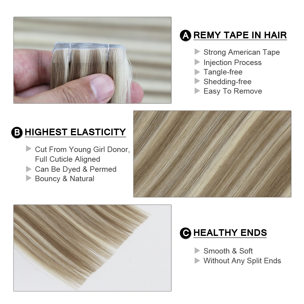 Görünmez Bantlı Saç Uzatmaları - Invisible Tape In Extensions Real Hair incelemesi ve fiyatı