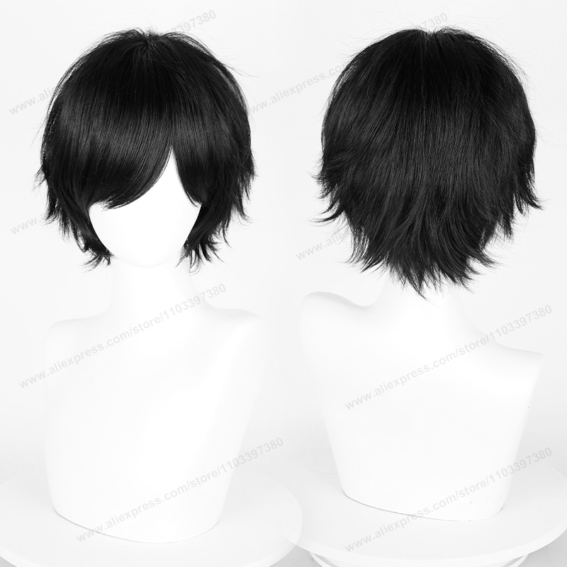 Anime 30cm kısa düz Cosplay pe - Synthetic Braided Wigs For Black Women incelemesi ve fiyatı