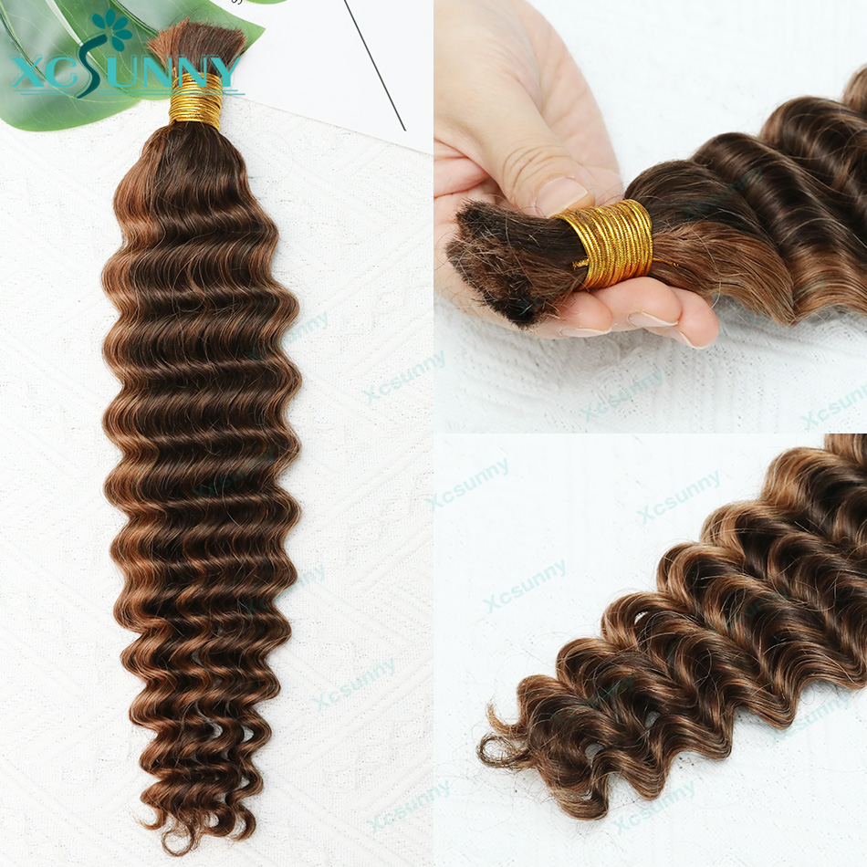 Renk # 4/30 Boho Örgüler İnsan - Water Wave Bulk Human Hair For Braiding incelemesi ve fiyatı