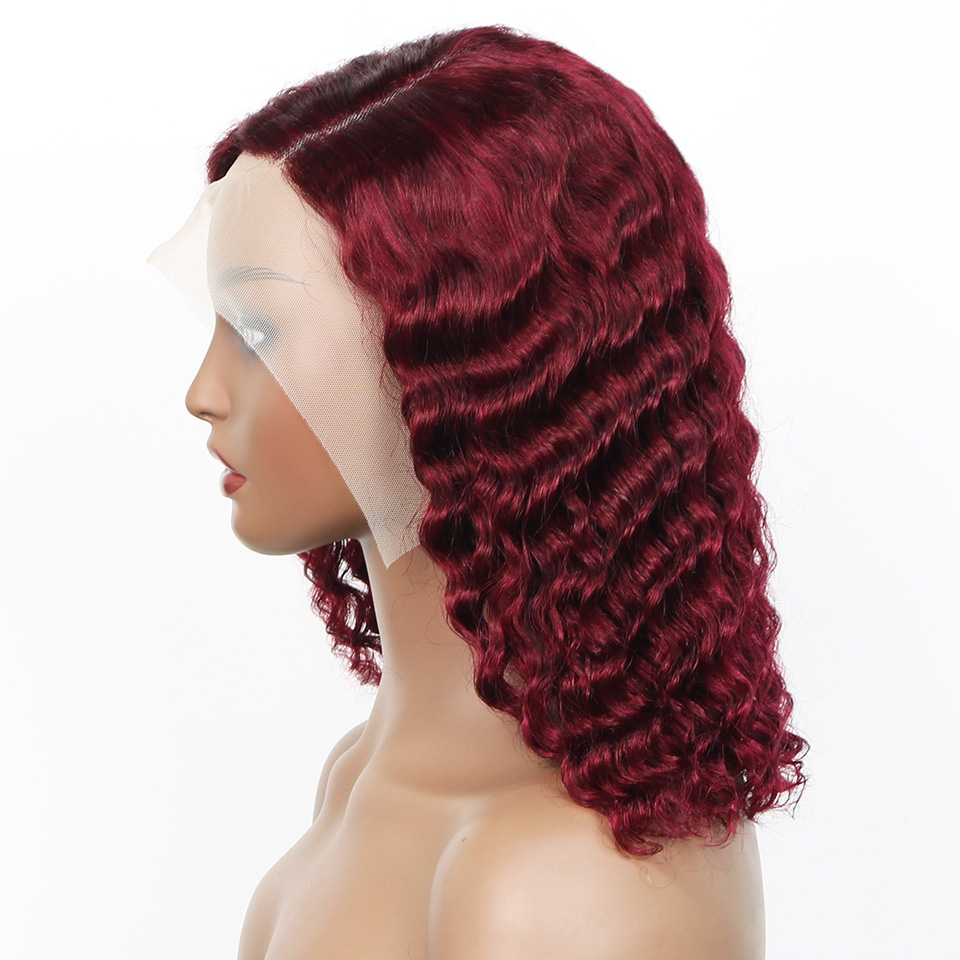 99j Bordo Derin Bob Peruk Gerç - Glueless Wear And Go Human Hair Wig incelemesi ve fiyatı