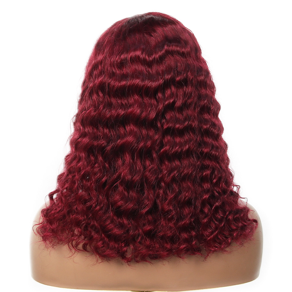 99j Bordo Derin Bob Peruk Gerç - Glueless Wear And Go Human Hair Wig incelemesi ve fiyatı