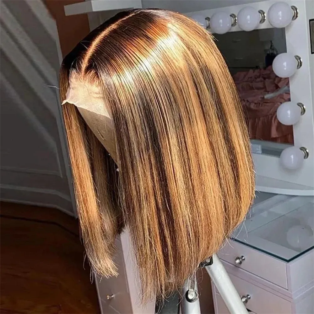 Bal Sarısı Bob Peruklar Gerçek - Glueless Wear And Go Human Hair Wig incelemesi ve fiyatı