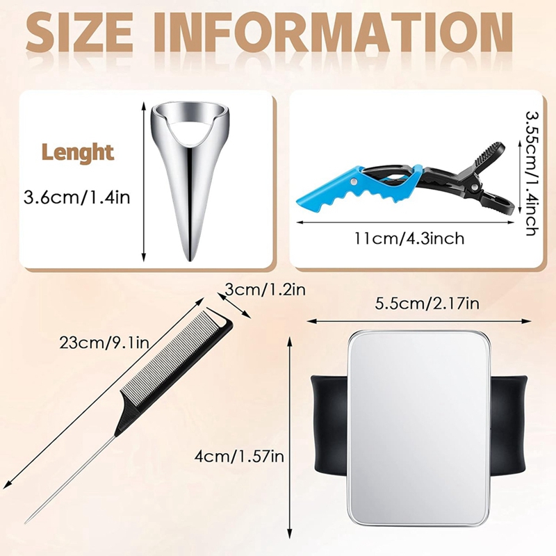 8 adet ayırma halkası saç seçm - Hair Clips incelemesi ve fiyatı