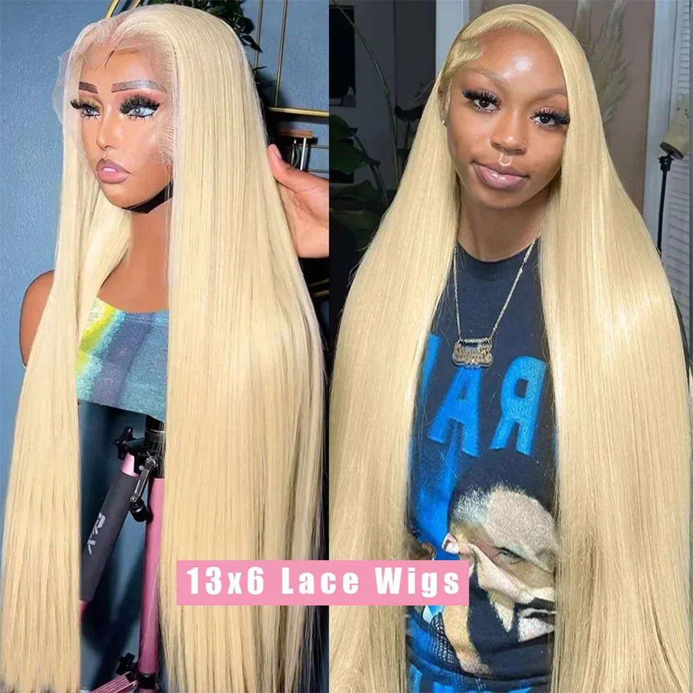 %200 Yoğunluk 613 Sarı Düz 13x - Hd Lace Frontal Wig Human Hair Pre Plucked incelemesi ve fiyatı