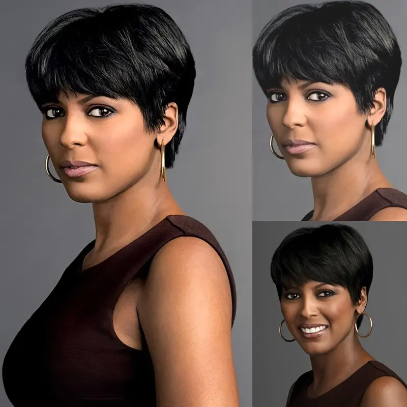 Kadınlar İçin Kısa Pixie Kesim - Short Pixie Cut Wig Human Hair Cheap incelemesi ve fiyatı