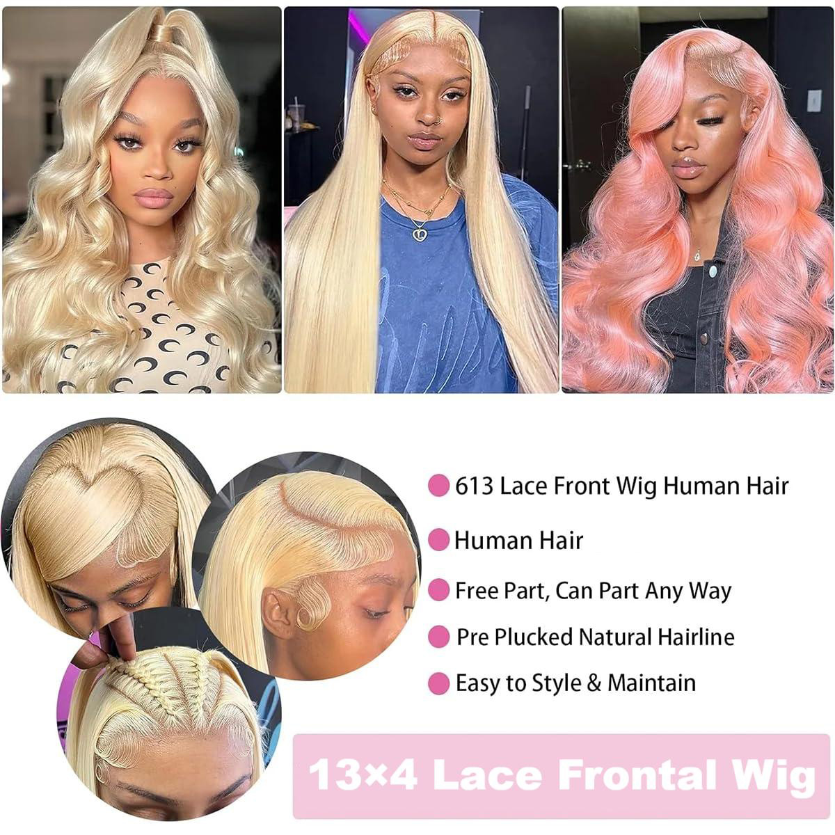 13x4 HD Dantel Ön Peruk 180 Yo - 613 Blonde Body Wave Lace Front Wig incelemesi ve fiyatı