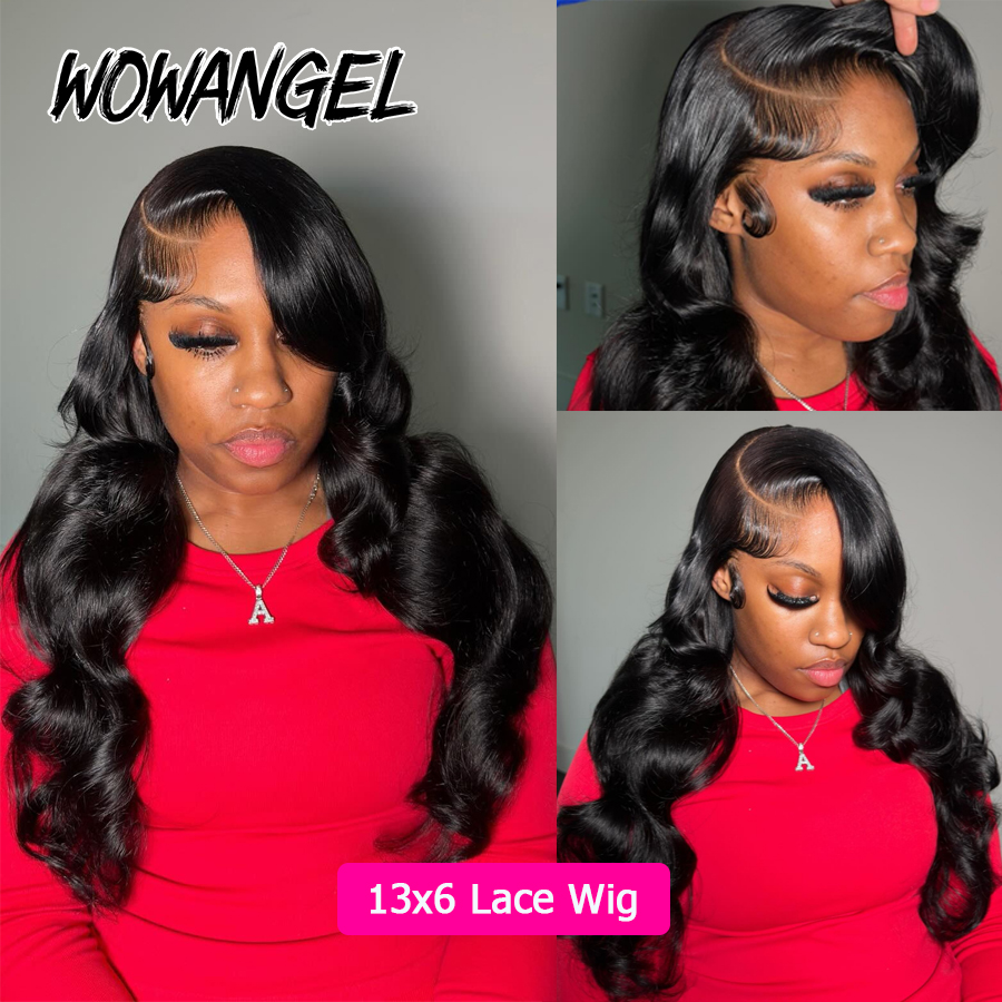 Wow Angel Body Wave Jet Black  - Hd Lace Frontal Wig Human Hair Pre Plucked incelemesi ve fiyatı