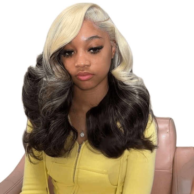 HD 13*6 Sarı Ombre Siyah Dante - 613 Blonde Body Wave Lace Front Wig incelemesi ve fiyatı