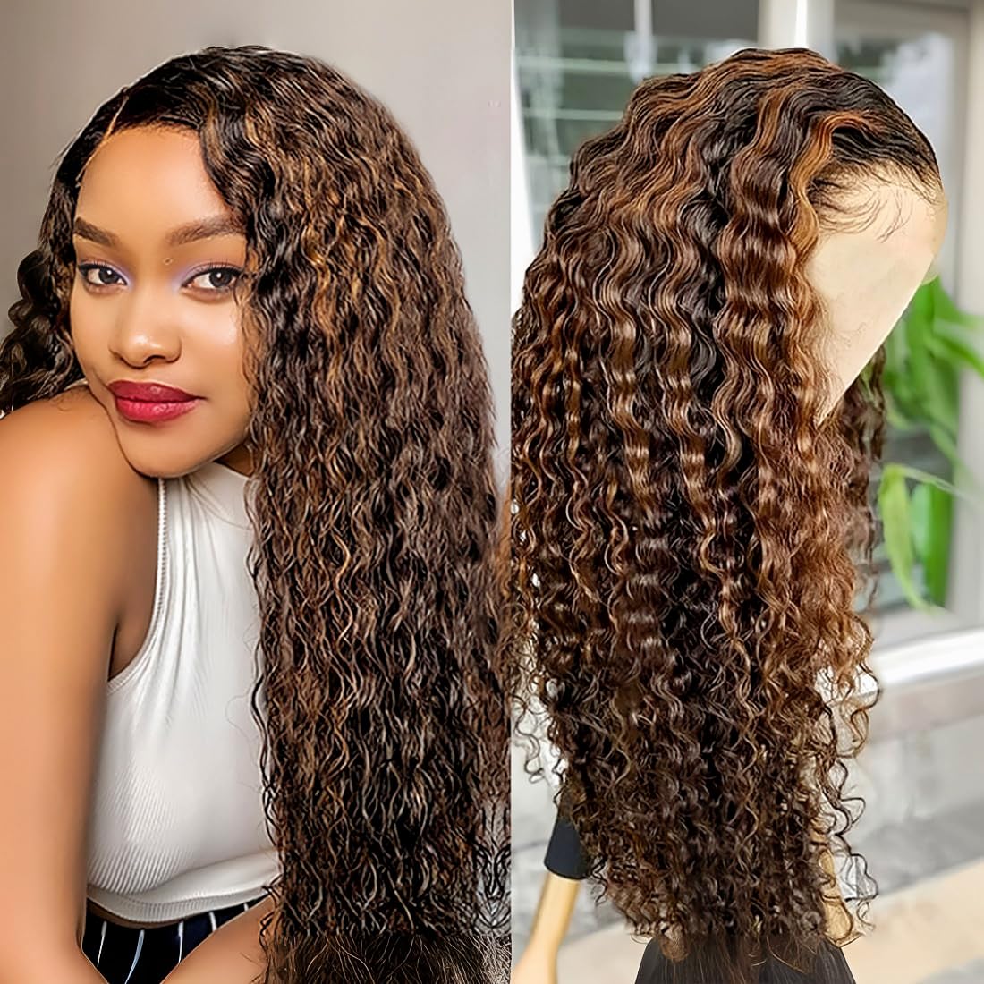 24 İnç Röfleli Ombre Dantel Ön - Hd Lace Frontal Wig Human Hair Pre Plucked incelemesi ve fiyatı