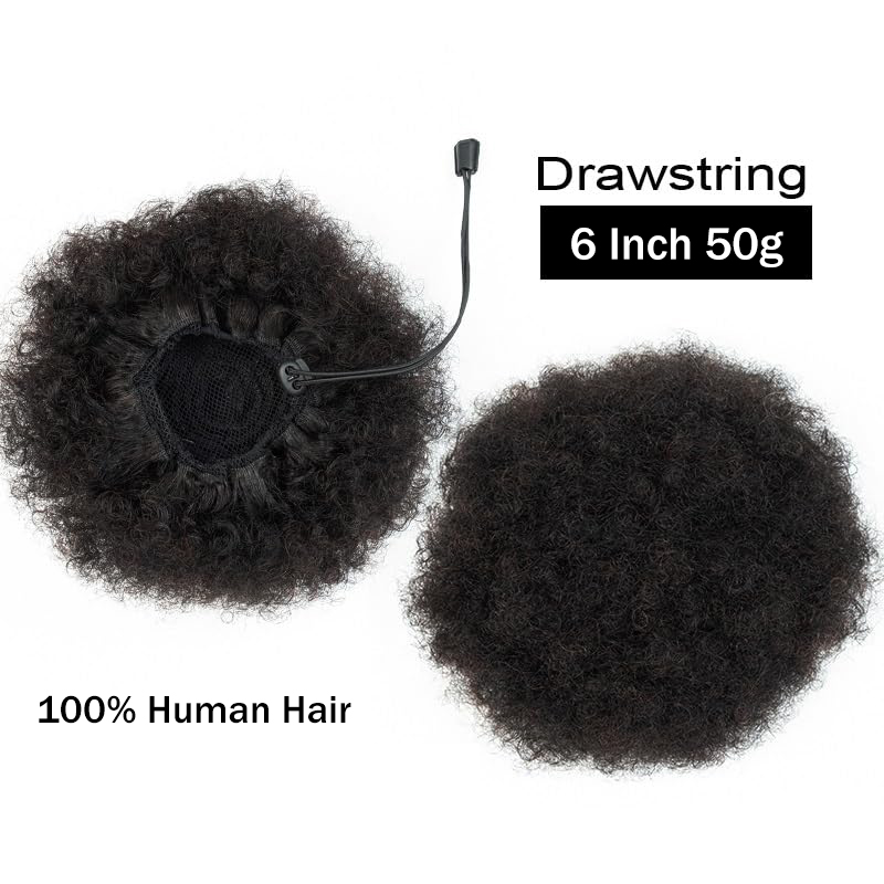 Afro Kıvırcık Topuzlar %100 Ge - Drawstring Afro Curly Puff Ponytail incelemesi ve fiyatı